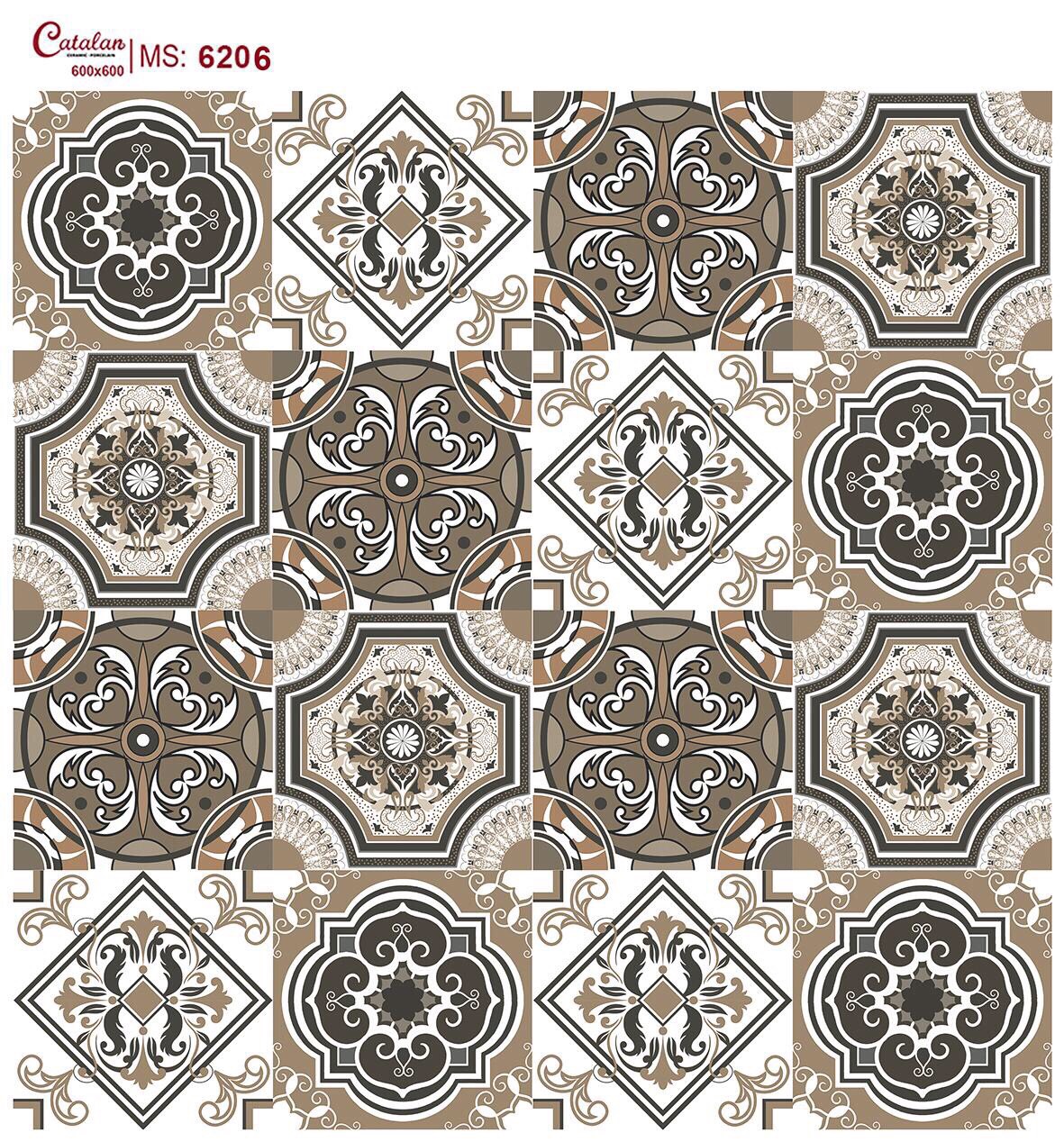 Gạch lát Catalan 60×60 mã 6206