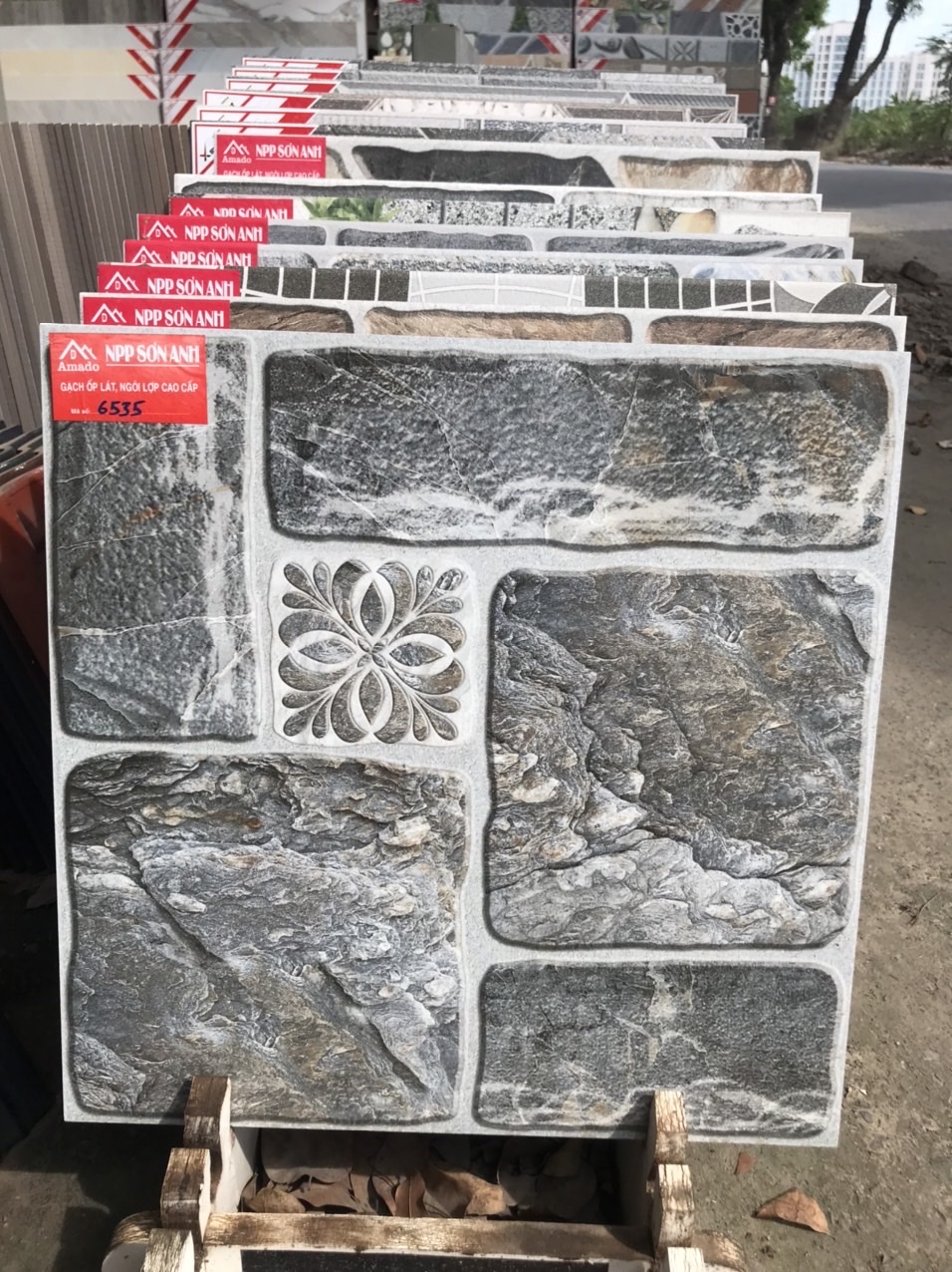 Gạch sân vườn Vitto kích thước 50×50 cm mã 6535