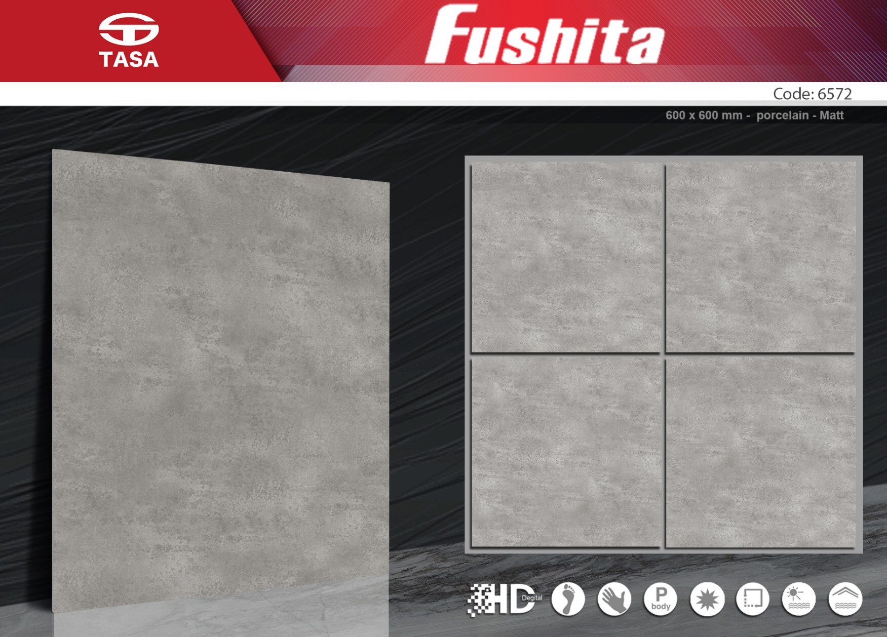 Gạch KT 60×60 Fushita Tasa mã 6574