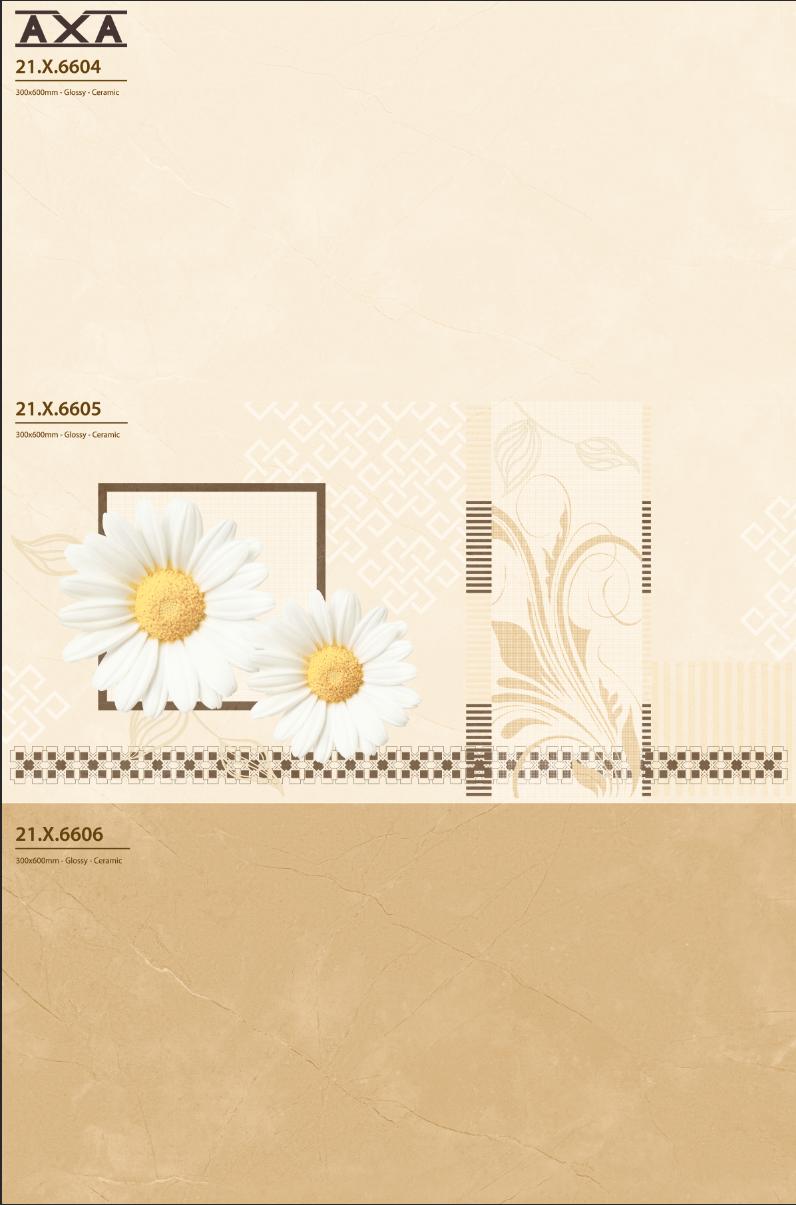Gạch ốp lát Á Mỹ 30×60 mã 6605 viên điểm hoa cúc