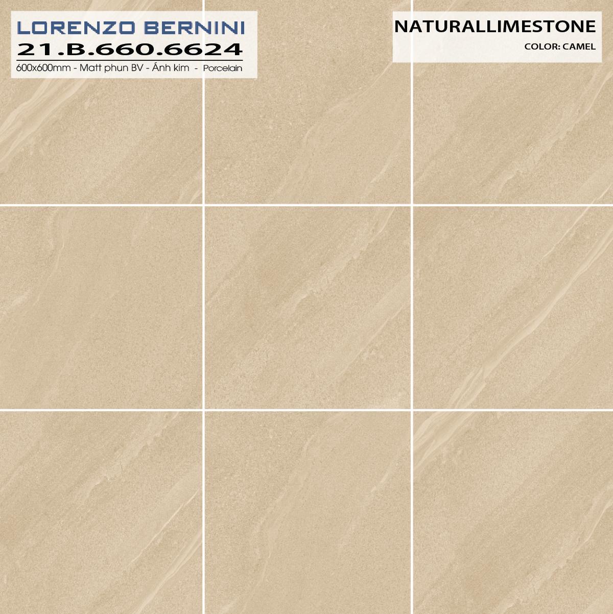 gạch lát nền Á Mỹ kích thước 60×60 mã 6624 natural limestone