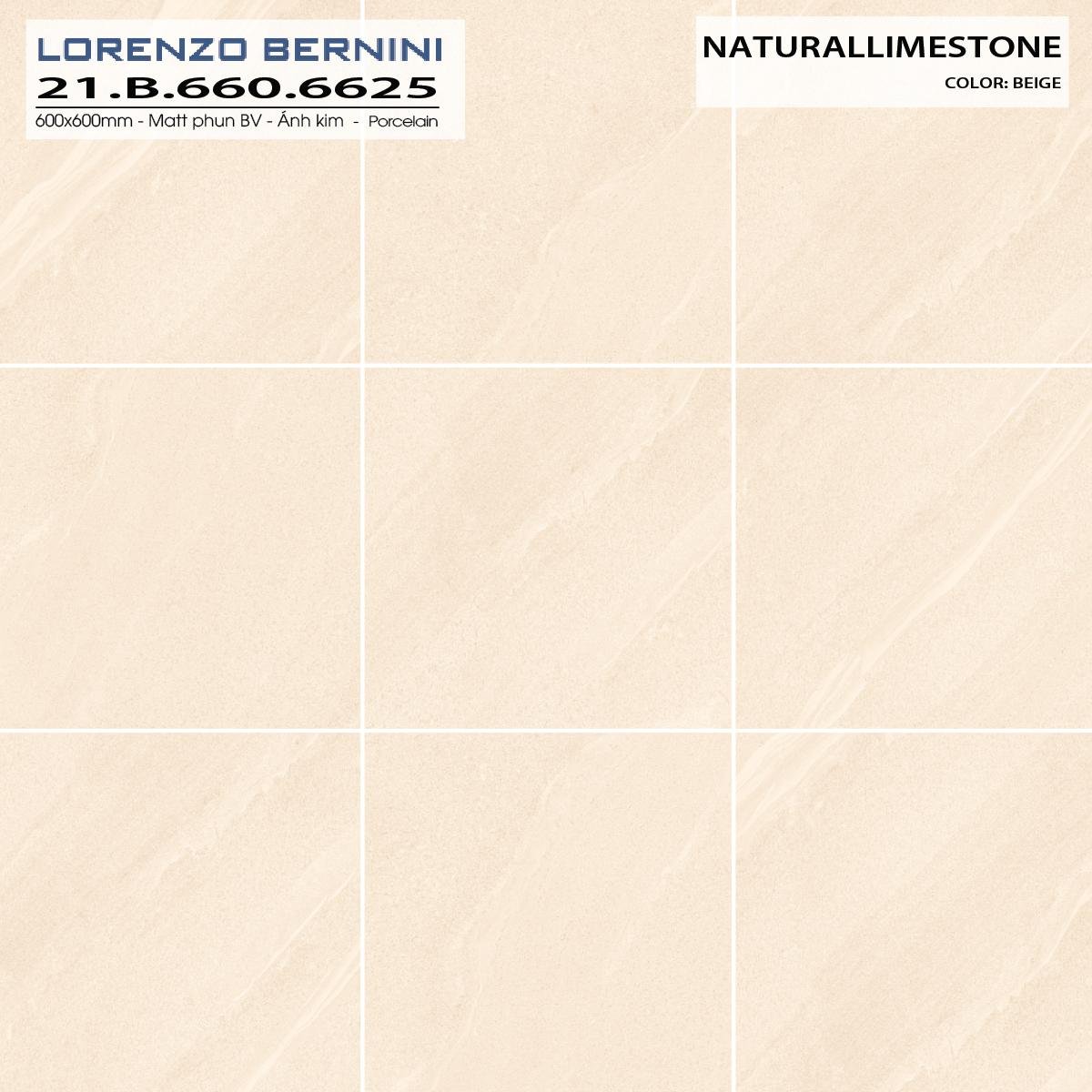 gạch lát nền Á Mỹ kích thước 60×60 mã 6625 natural limestone