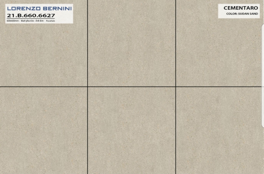 gạch lát nền Á Mỹ kích thước 60×60 mã 6627 Cementaro