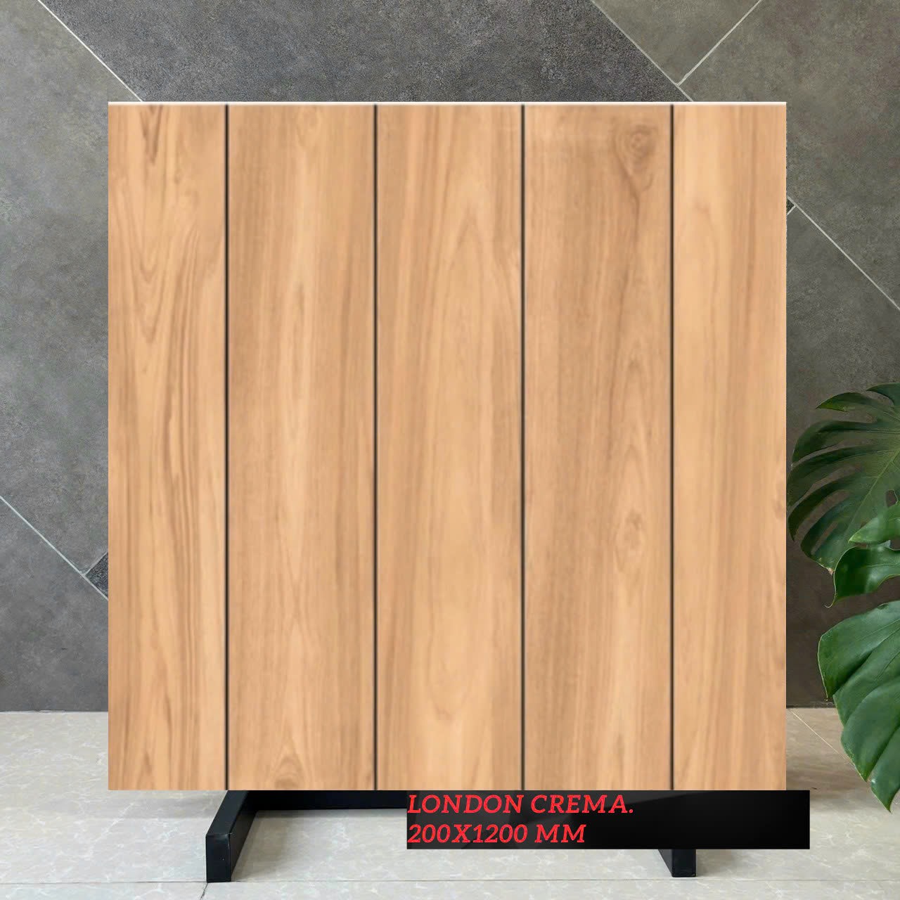 Gạch Thẻ Gỉa Gỗ Kích Thước 20x120mm Mã London Crema