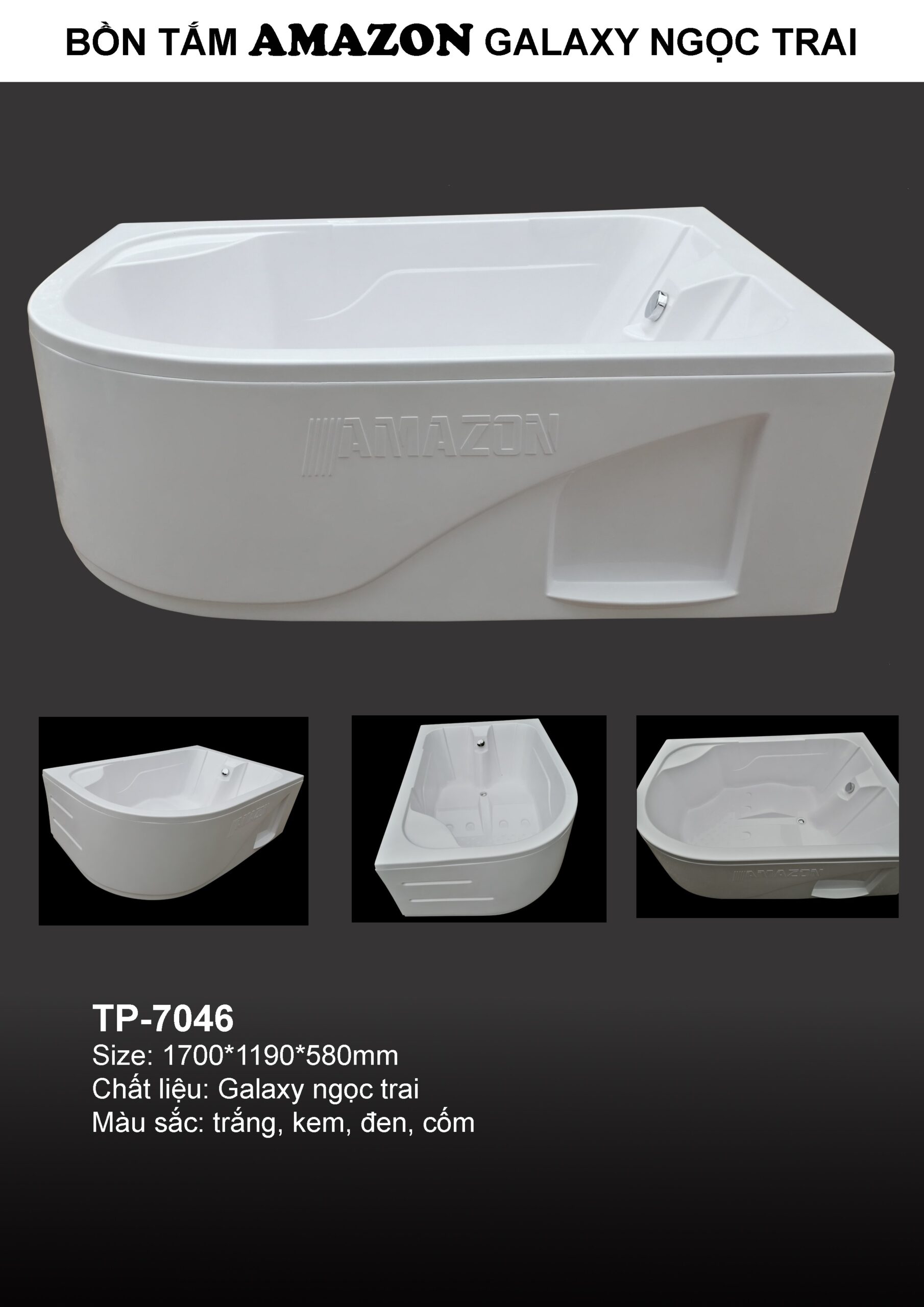 Bồn tắm Amazon mã TP-7046