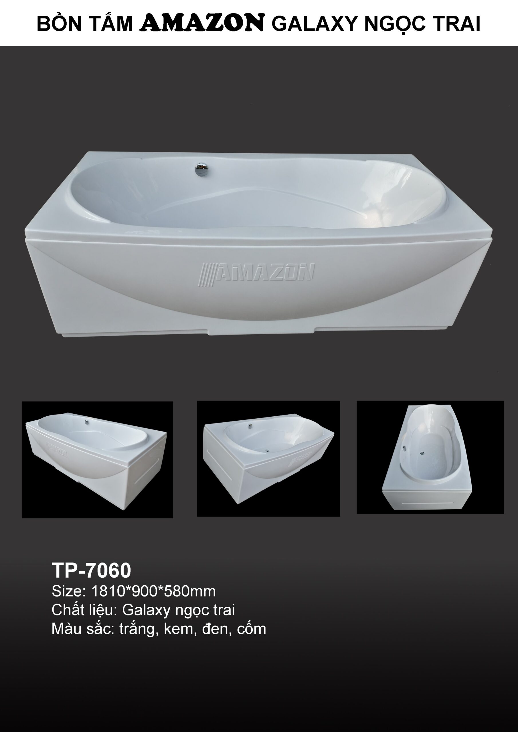 Bồn tắm Amazon mã TP-7060