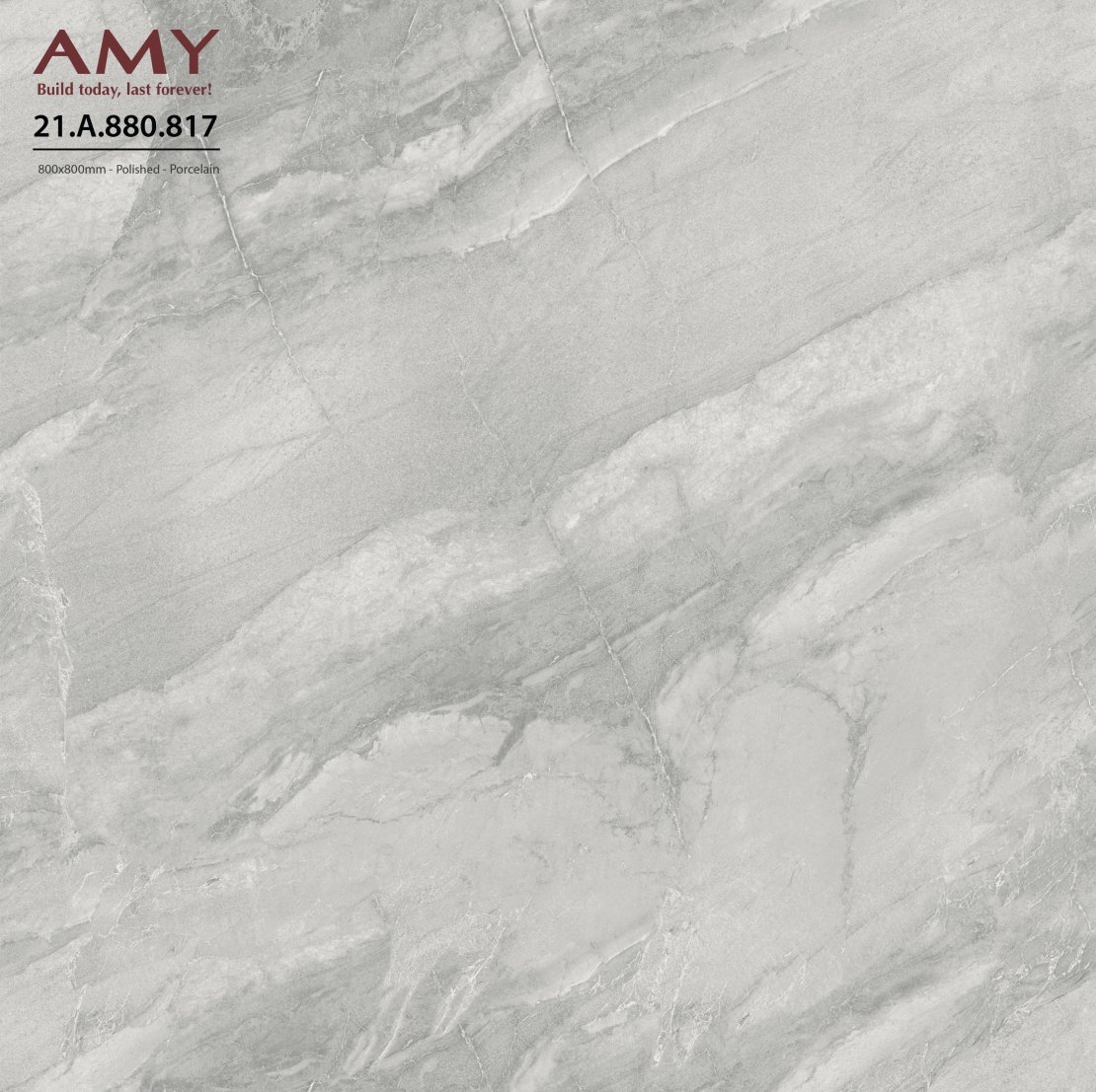 Gạch lát nền Á Mỹ 80×80 mã 817