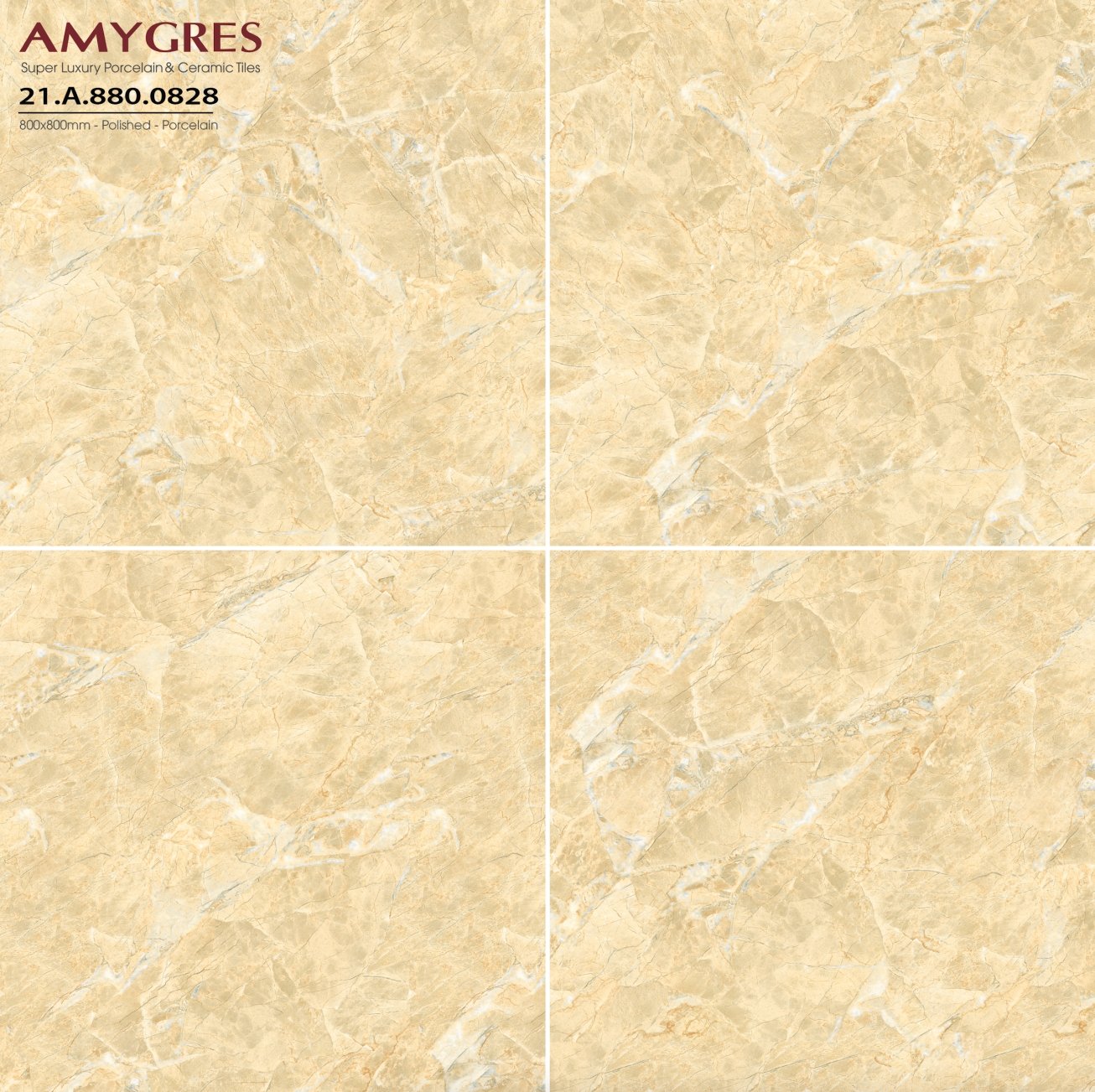 Gạch lát nền Á Mỹ 80×80 mã 828