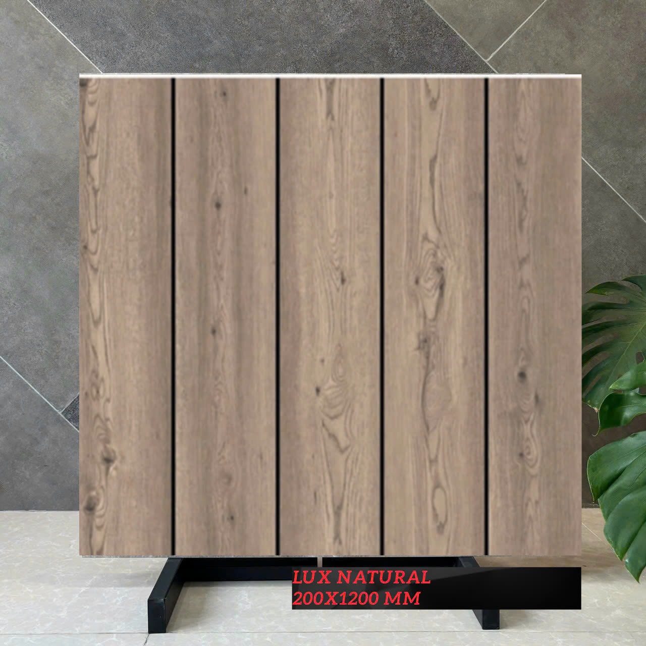 Gạch Thẻ Gỉa Gỗ Kích Thước 20x120mm Mã Lux Natural