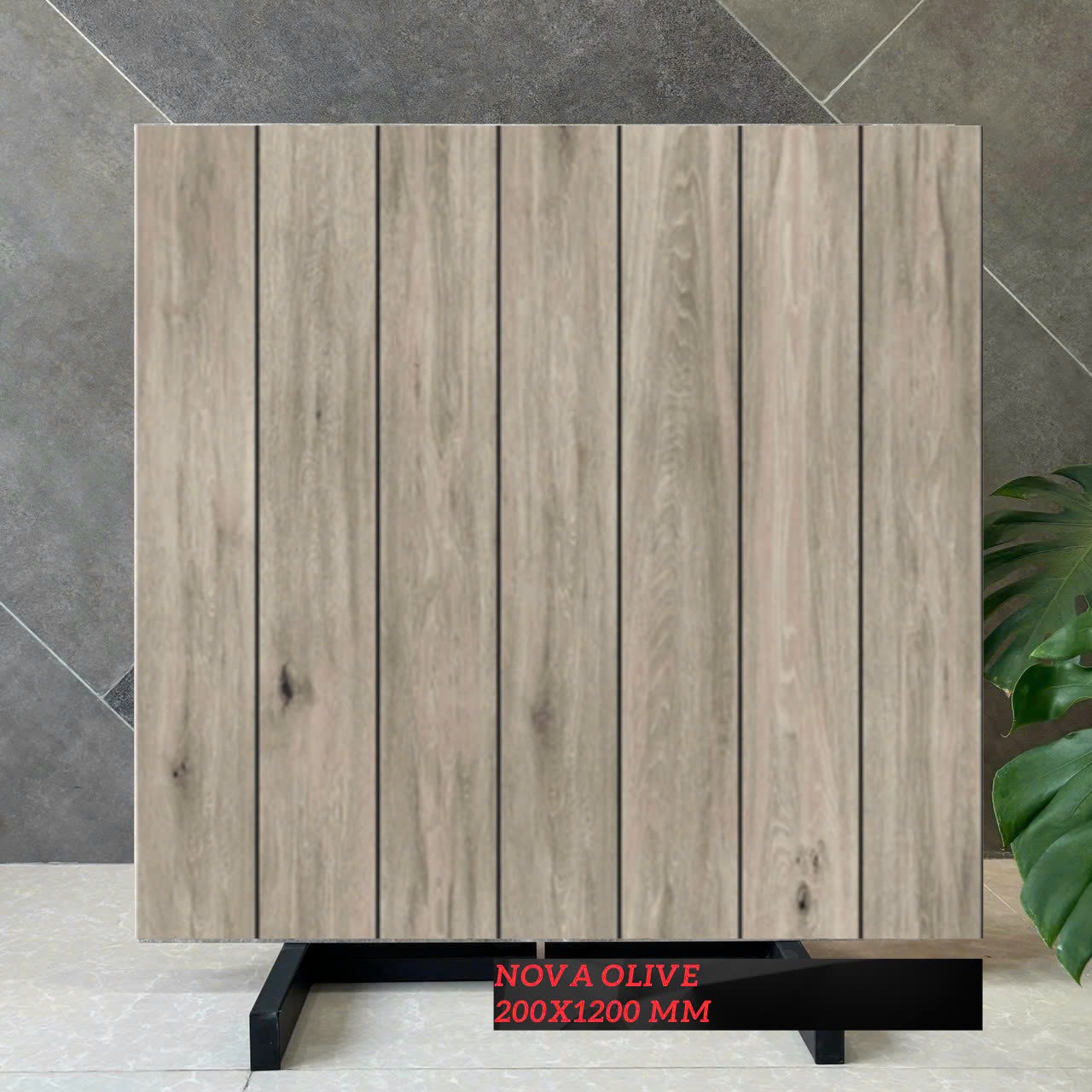 Gạch Thẻ Gỉa Gỗ Kích Thước 20x120mm Mã Nova Olive