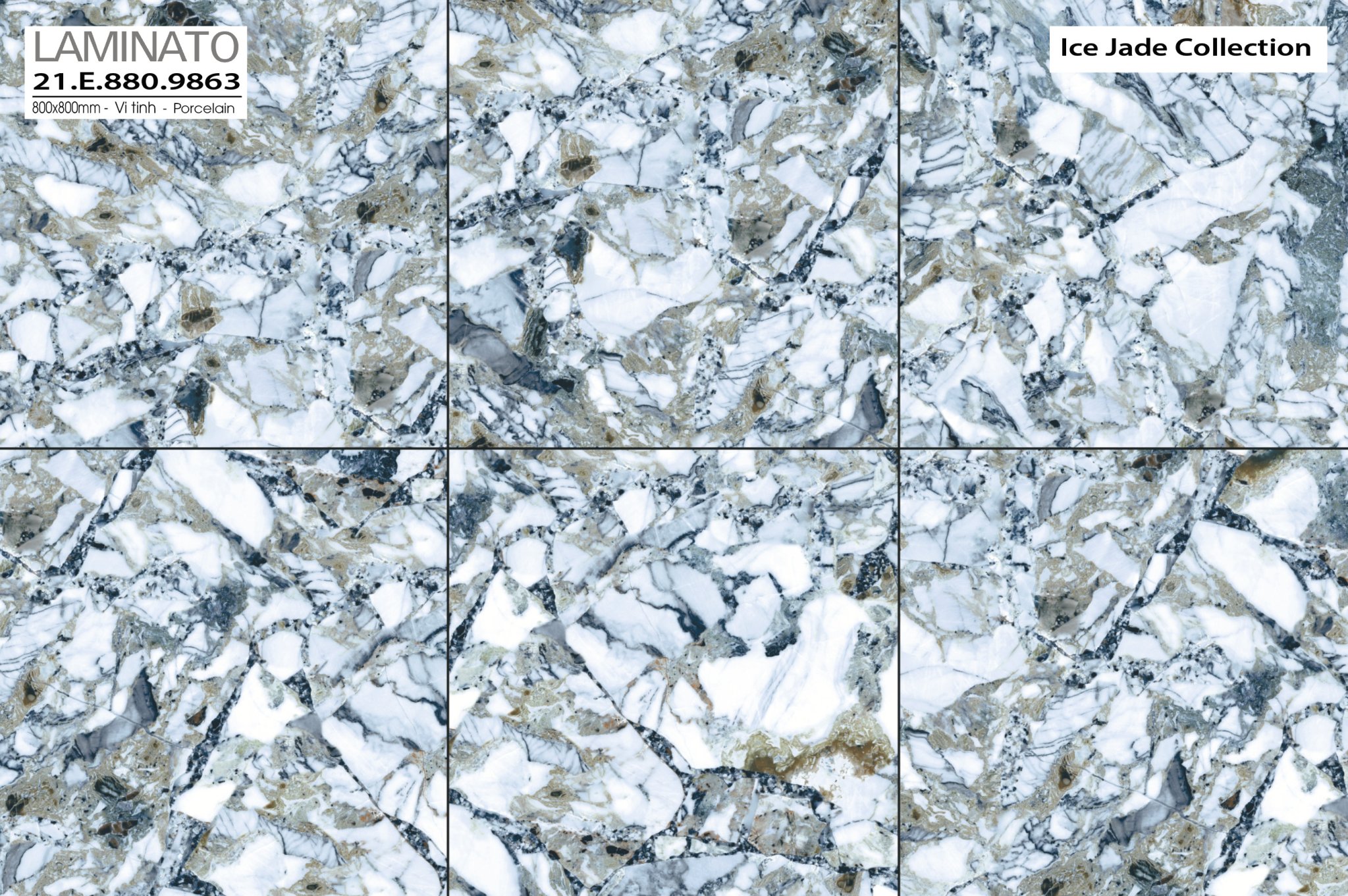 Gạch lát nền Á Mỹ 80×80 mã 9863