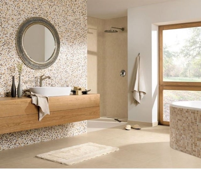 Gạch Mosaic cách âm vượt trội giúp người dùng hữu một không gian sống yên tĩnh, thoải mái