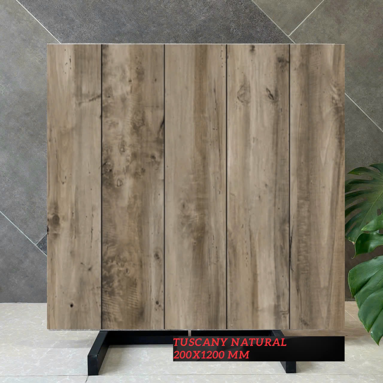 Gạch Thẻ Gỉa Gỗ Kích Thước 20x120mm Mã Tuscany Natural