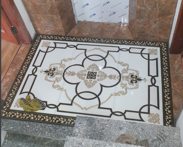 Gạch thảm kích thước 1.2 x 1.8 m hình hoa dây