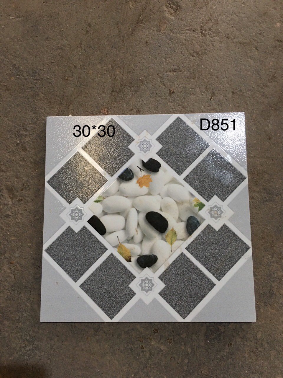 Gạch Thanh Hà 30×30 sỏi sân vườn mã D851