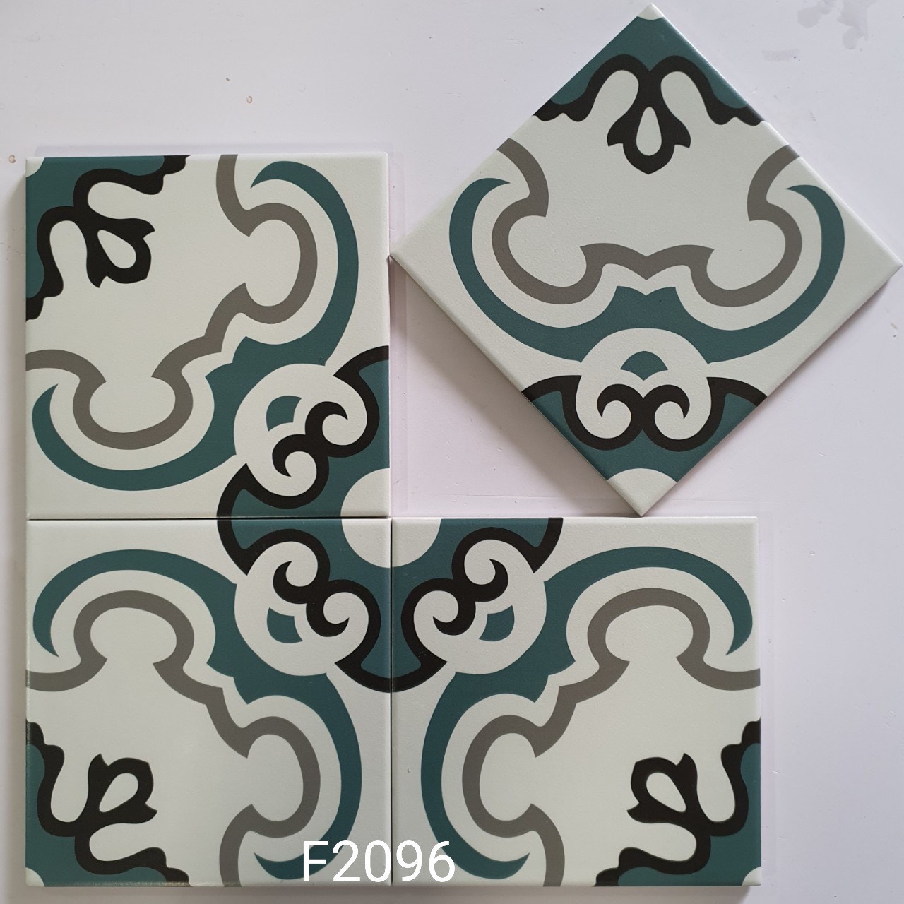 Gạch bông men kích thước 20×20 mã 2096