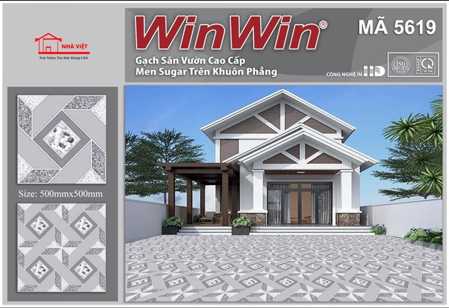 Gạch Ốp Lát Sân Vườn Ceramic 50×50 Mã 5619