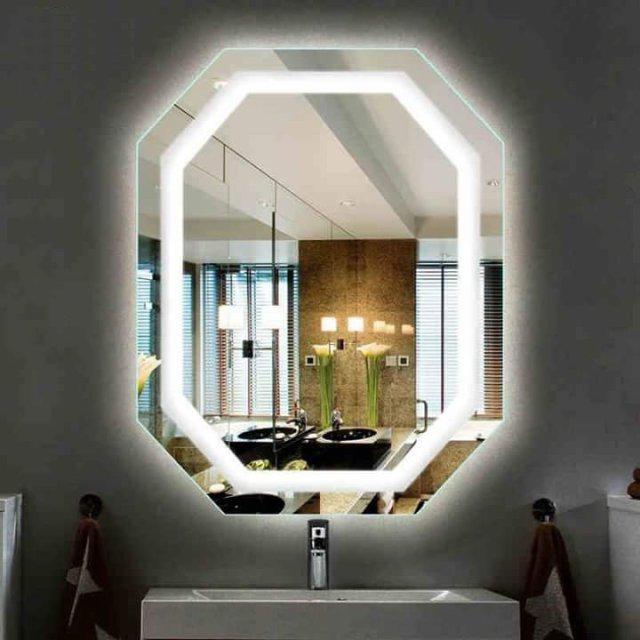 Gương LED Elip- Oval- bát Giác 70x90cm