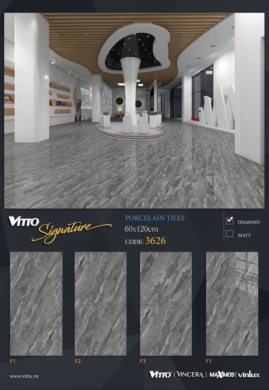Gạch Vinlux KT 60×120 mã 3626
