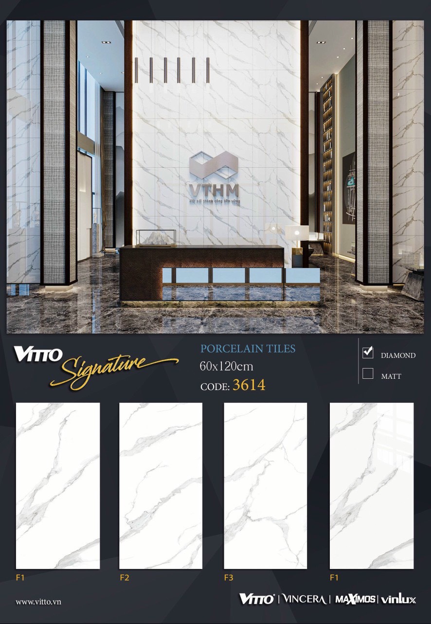 Gạch Vinlux KT 60×120 mã 3614