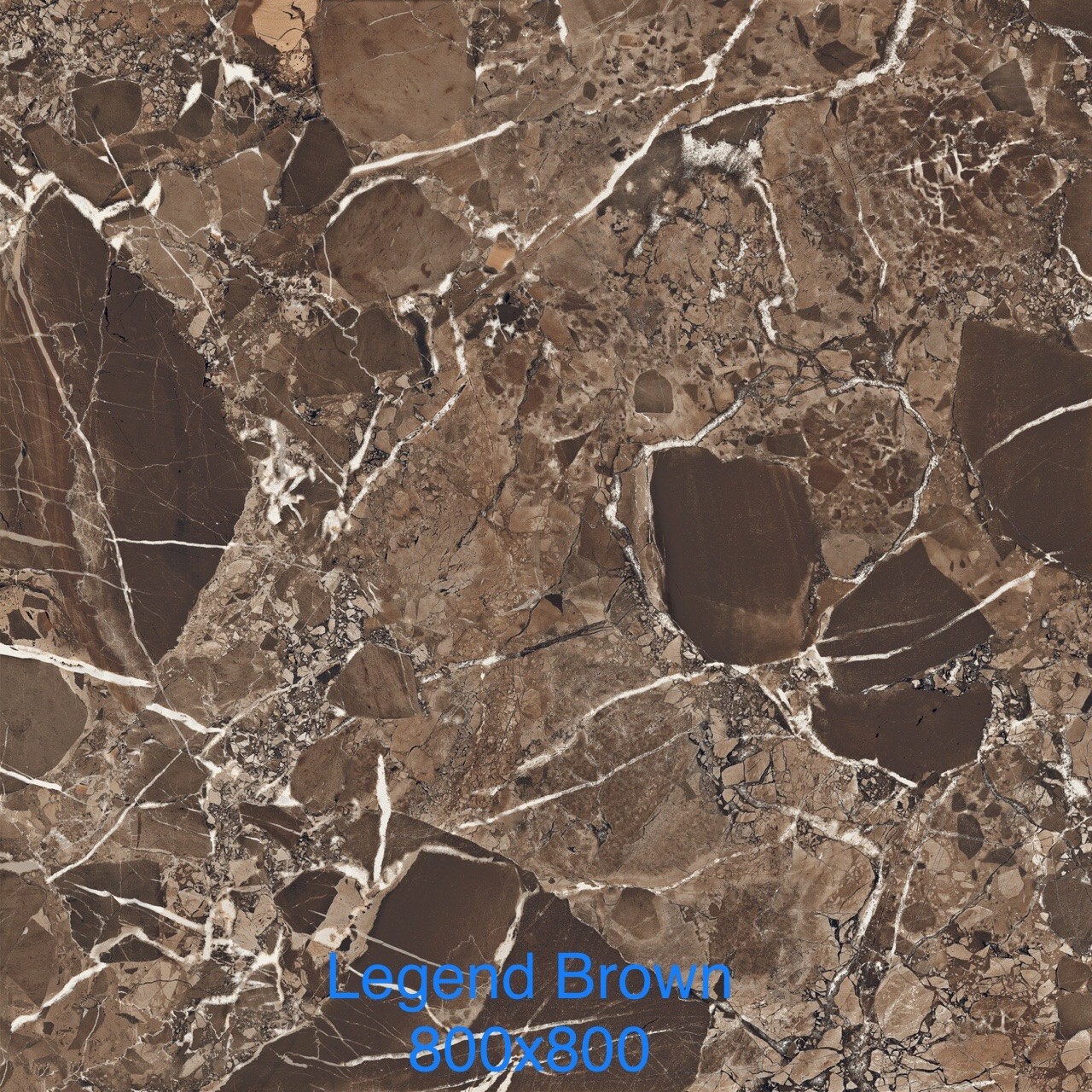 Gạch lát 80×80 Ấn Độ ADD nâu vân đá legend brown