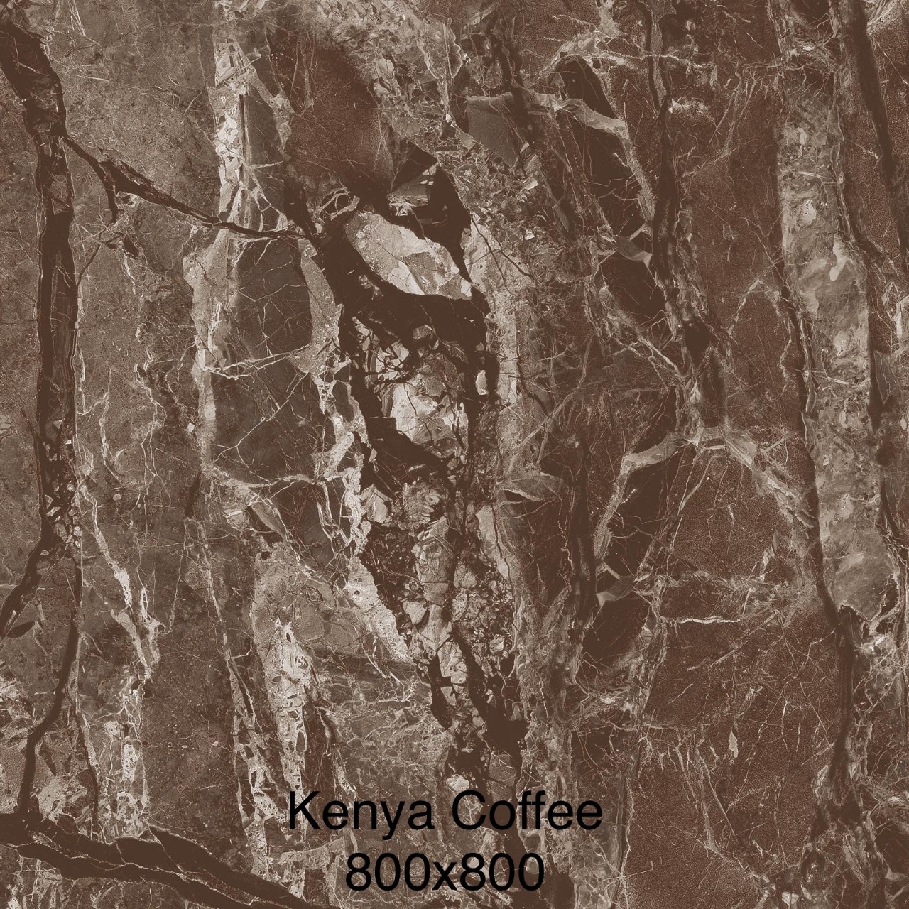 Gạch lát 80×80 Ấn Độ ADD nâu vân đá kenya coffee
